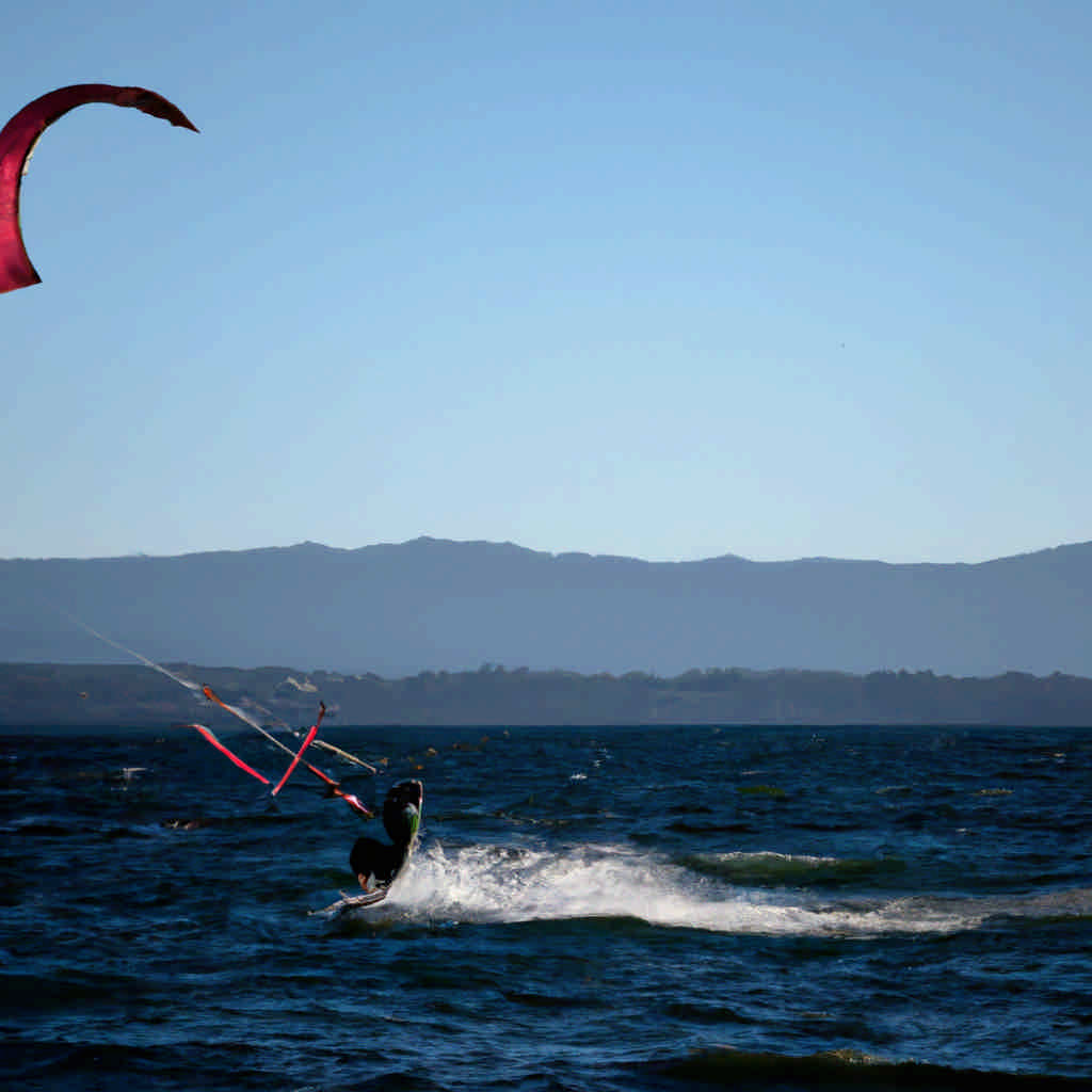 Kite surfing in Araucanía