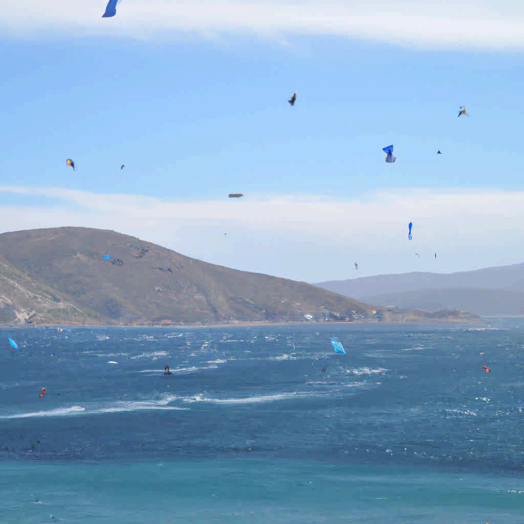 Kite surfing in Coquimbo Region