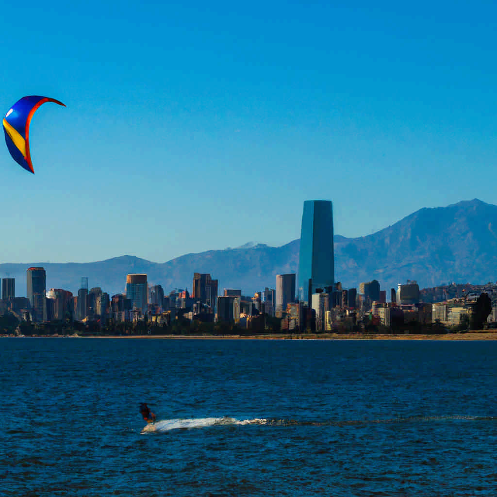 Kite surfing in Santiago Metropolitan