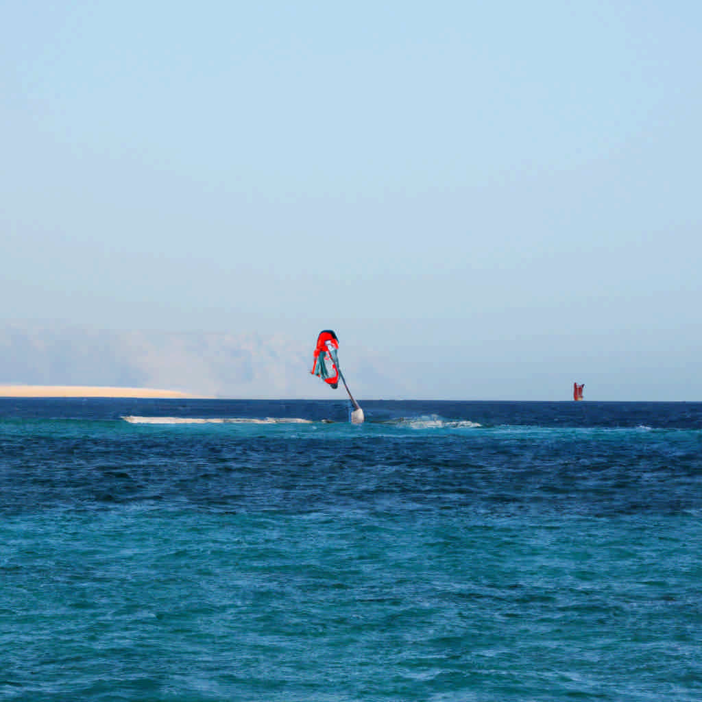 Kite surfing in Red Sea