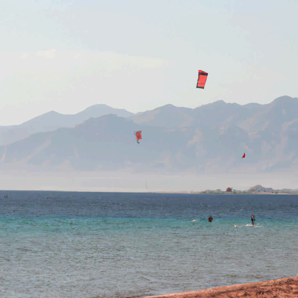 Kite surfing in South Sinai
