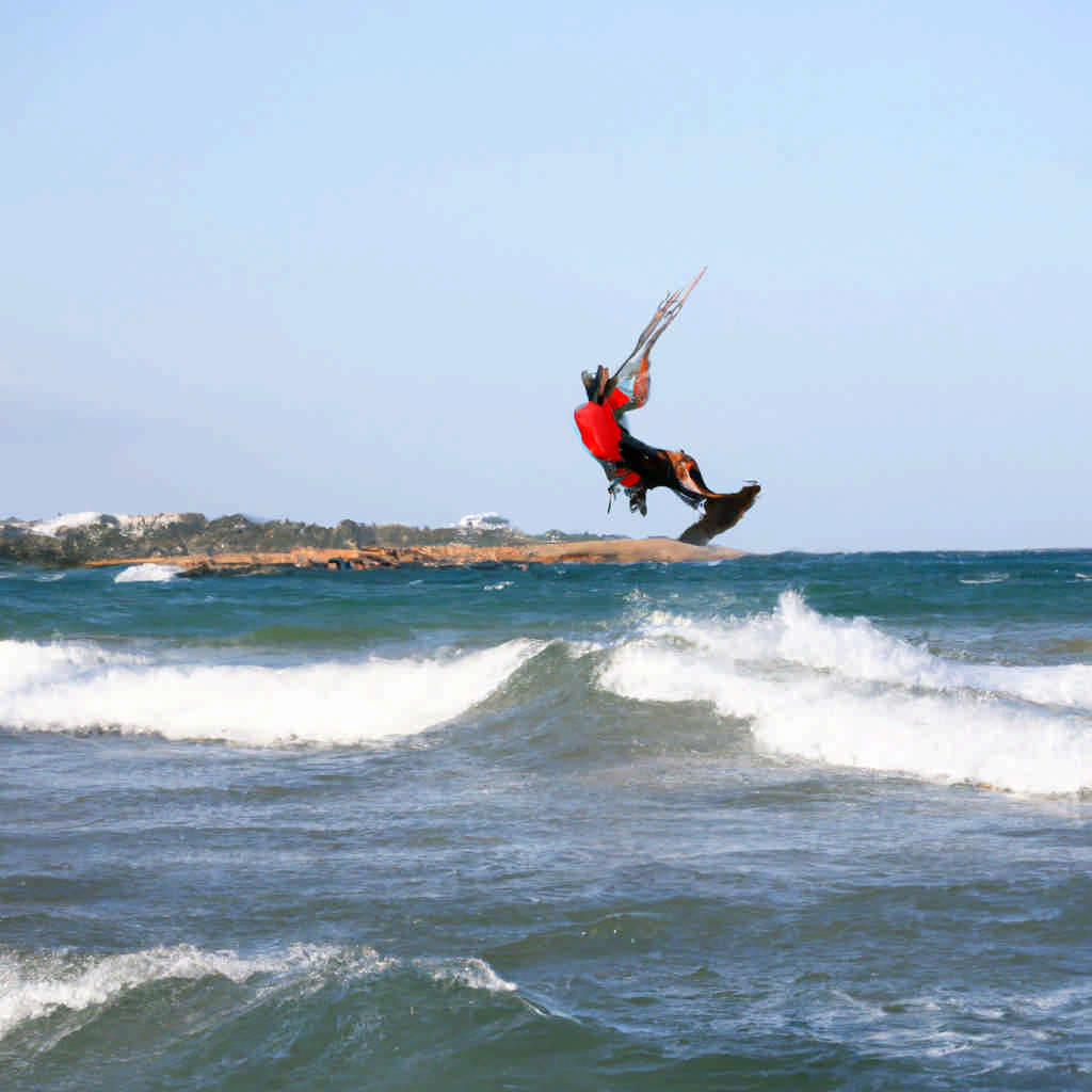 Kite surfing in Spain