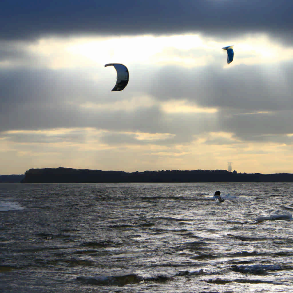 Kite surfing in Lower Saxony