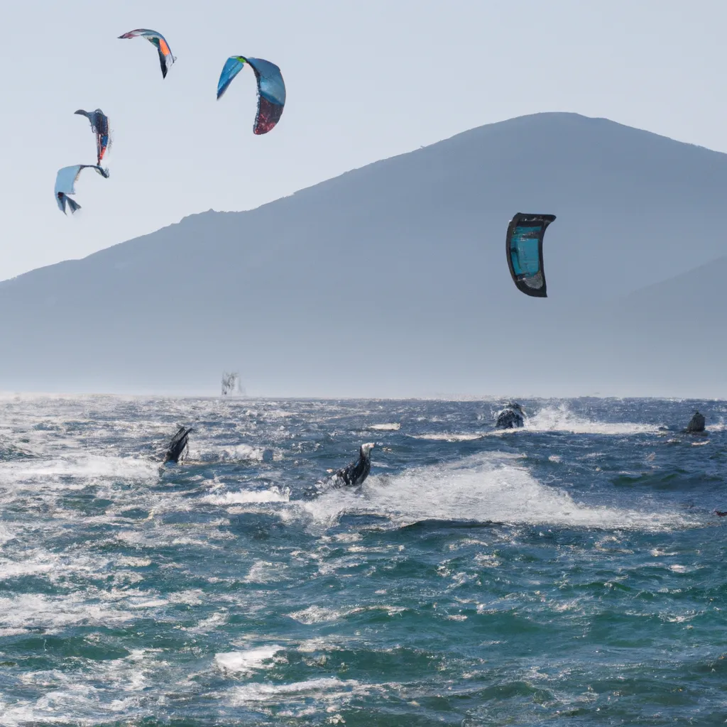 Kite surfing in North Aegean