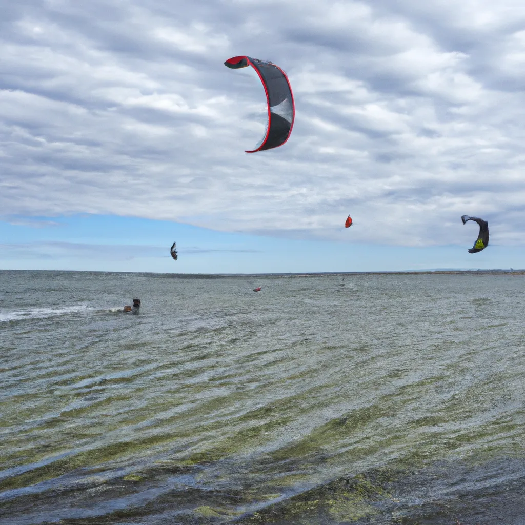 Kite surfing in Gävleborg County