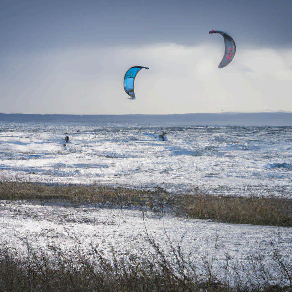 Kite surfing in Halland County