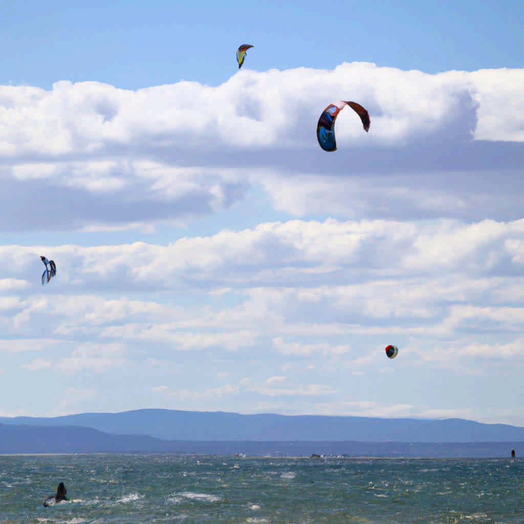 Kite surfing in Jämtland County