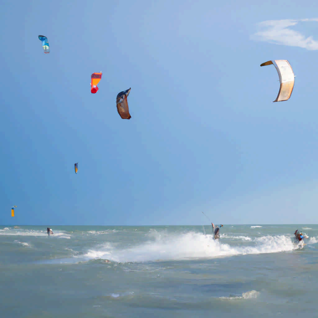Kite surfing in Skåne County