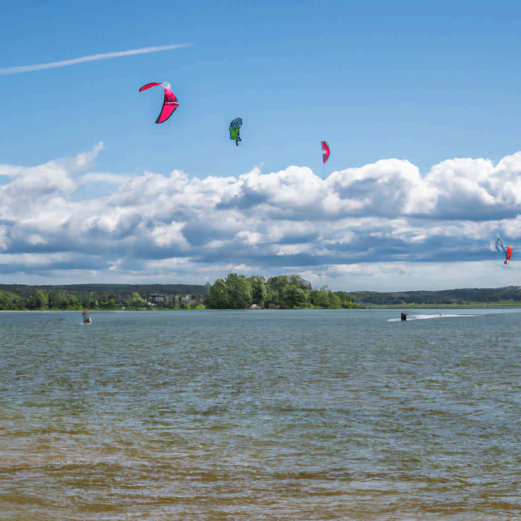 Kite surfing in Uppsala County