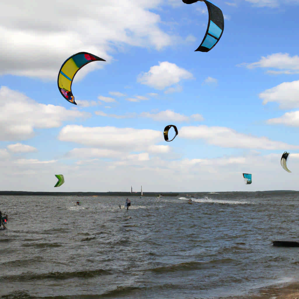 Kite surfing in Gelderland