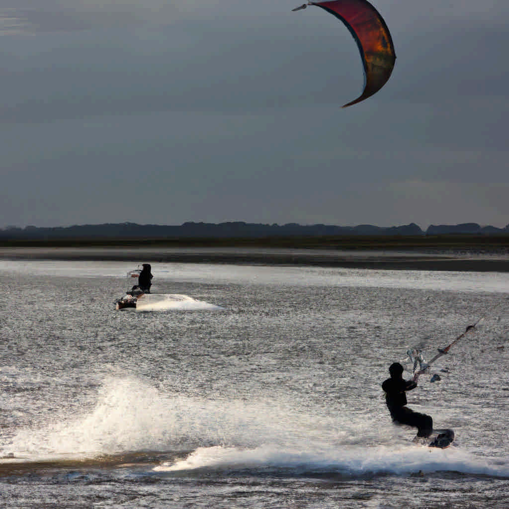 Kite surfing in Groningen