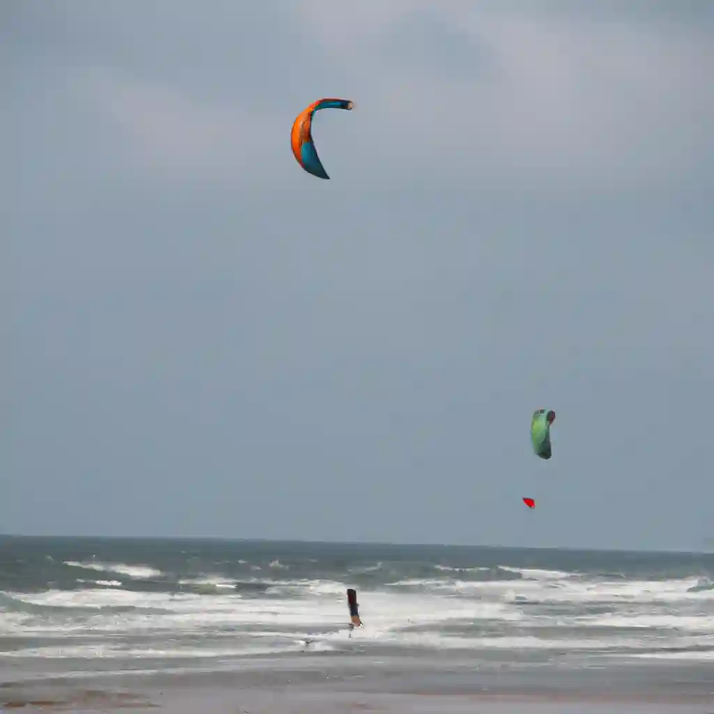 Kite surfing in Bloemendaal aan Zee