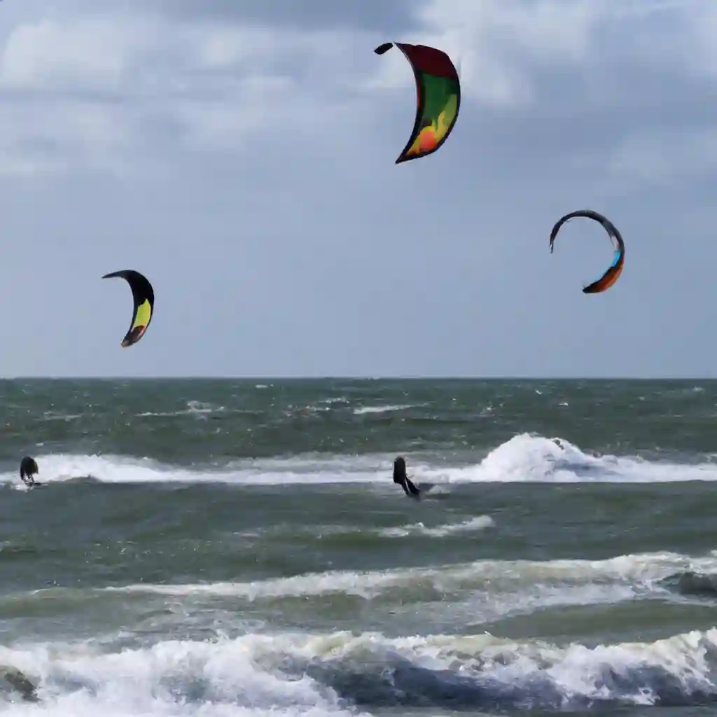 Kite surfing in Huisduinen