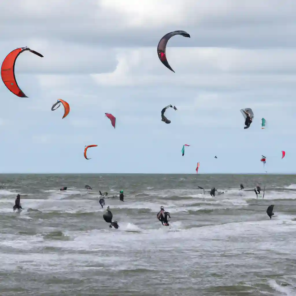 Kite surfing in Northsea Kitesurfschool