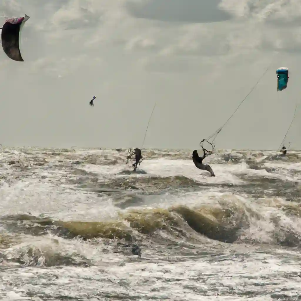 Kite surfing in Paal 17