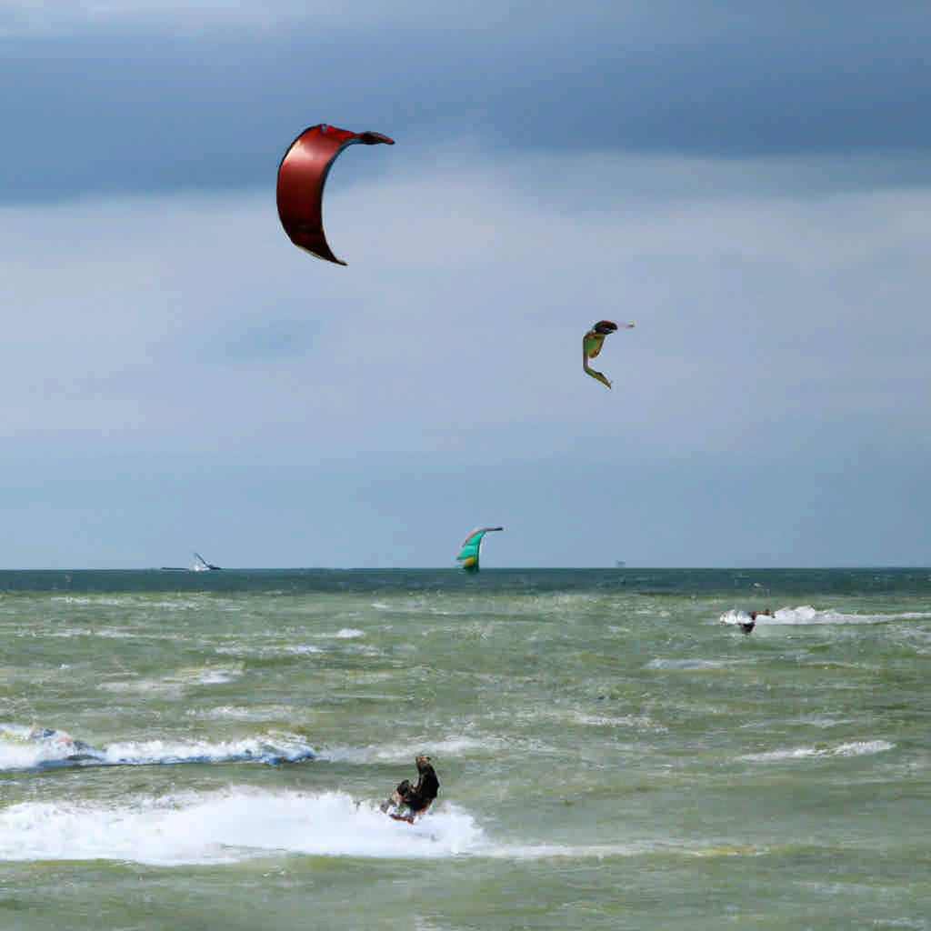 Kite surfing in Zeeland