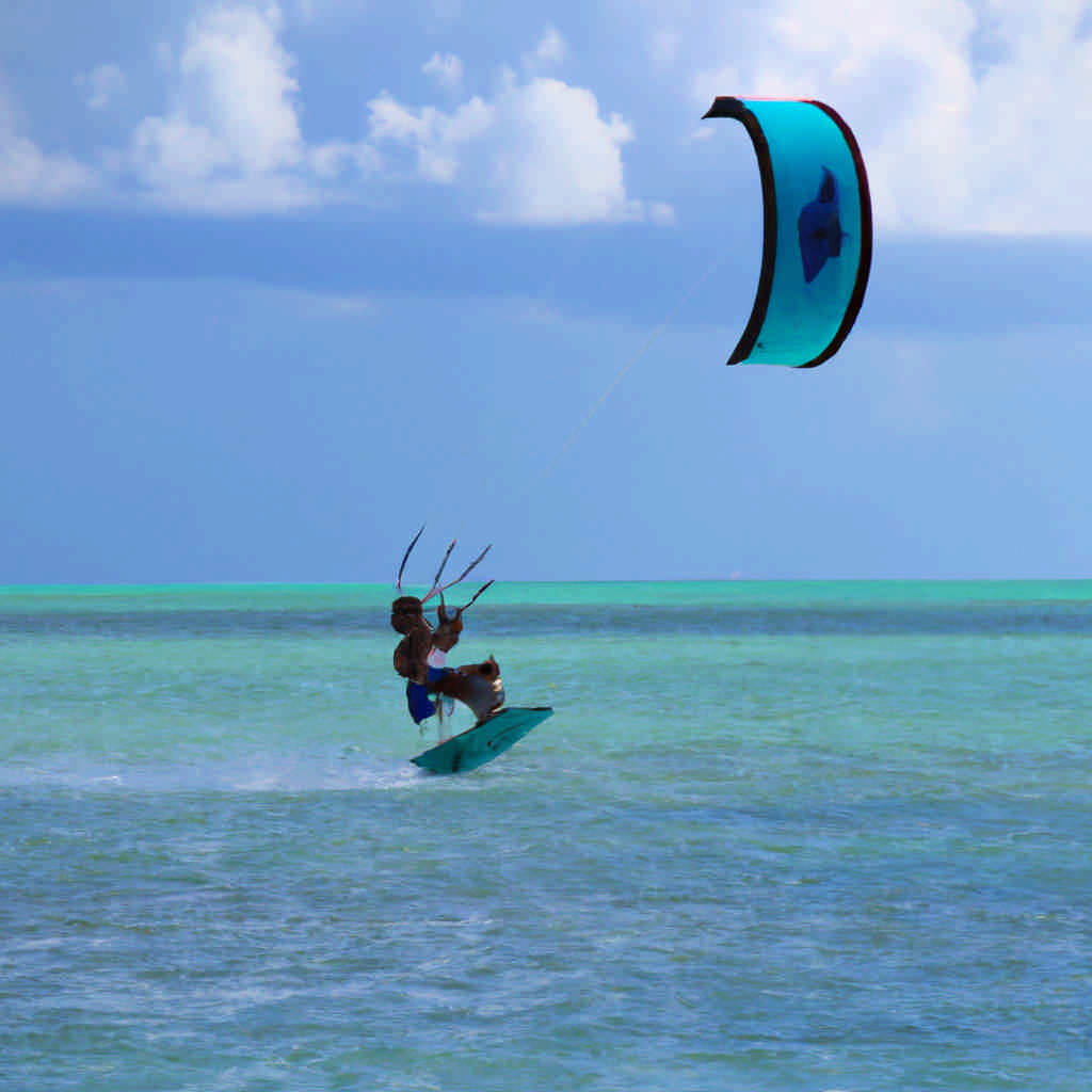 Kite surfing in Belize