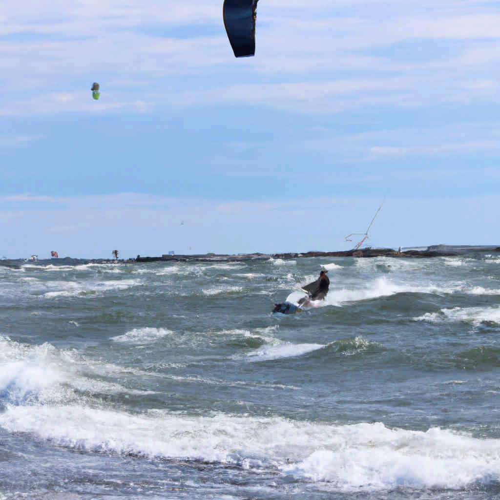 Kite surfing in North America