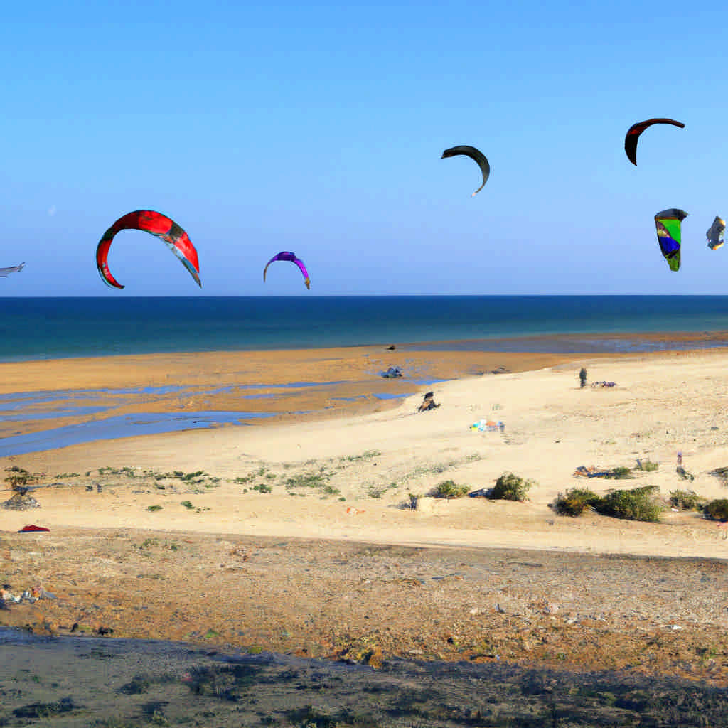 Kite surfing in Andalusia