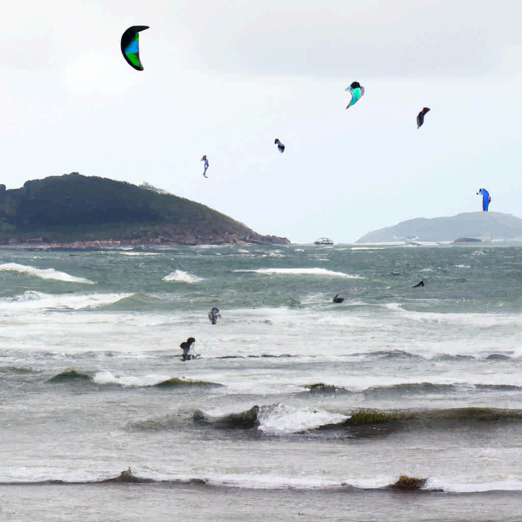 Kite surfing in Basque Country