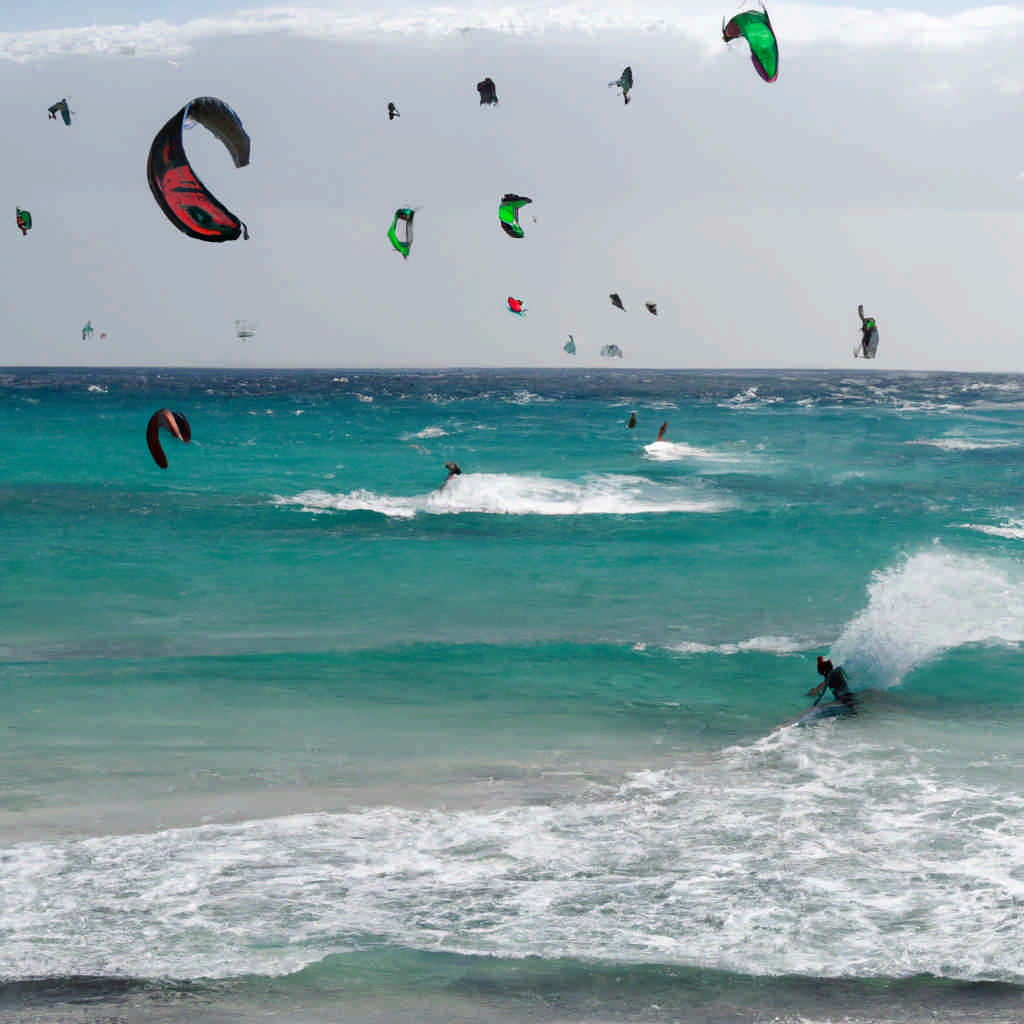 Kite surfing in Canary Islands