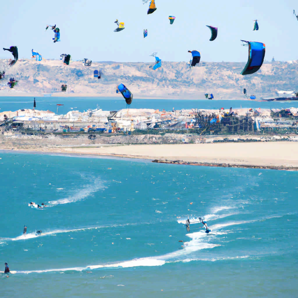 Kite surfing in Castille and León