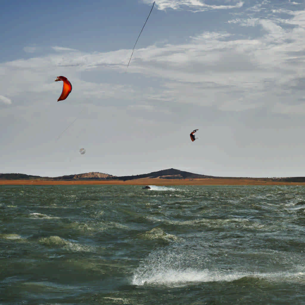 Kite surfing in Castille-La Mancha