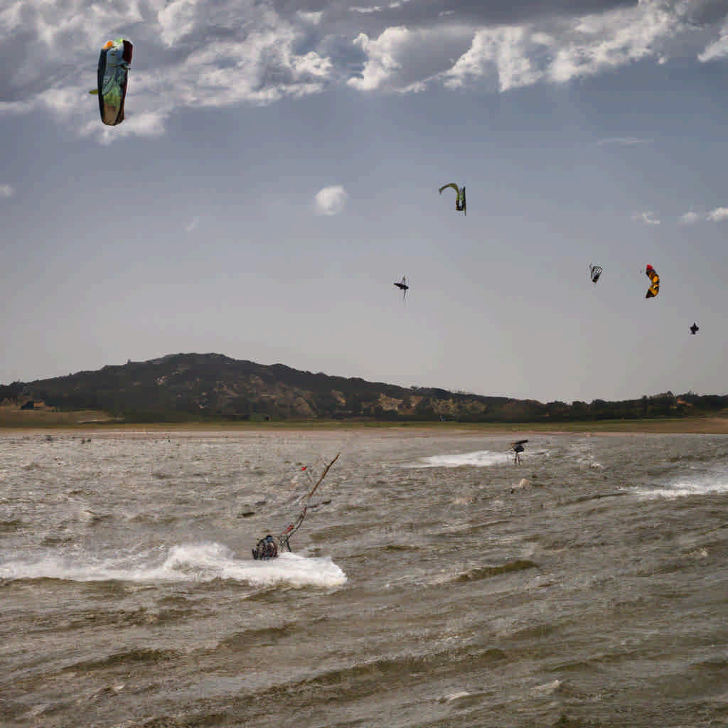 Kite surfing in Extremadura