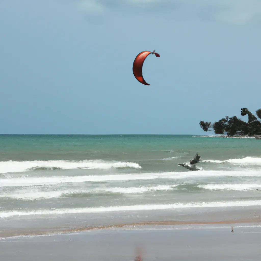 Kite surfing in Mayaro