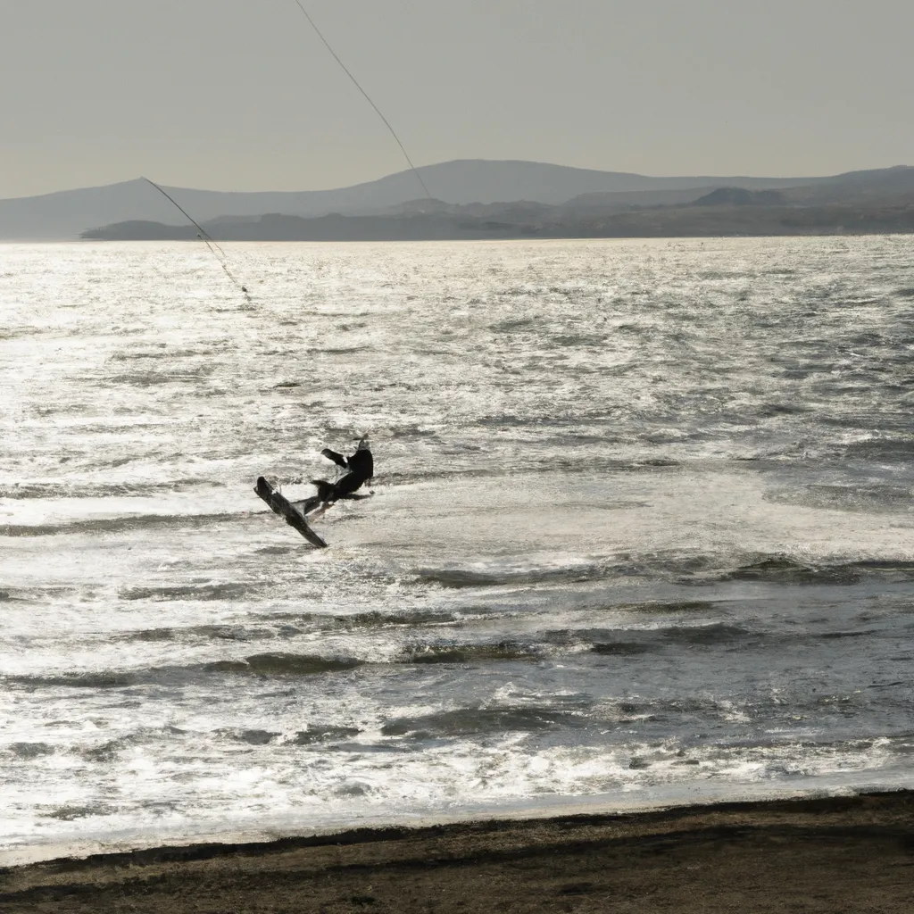 Kite surfing in Siparia