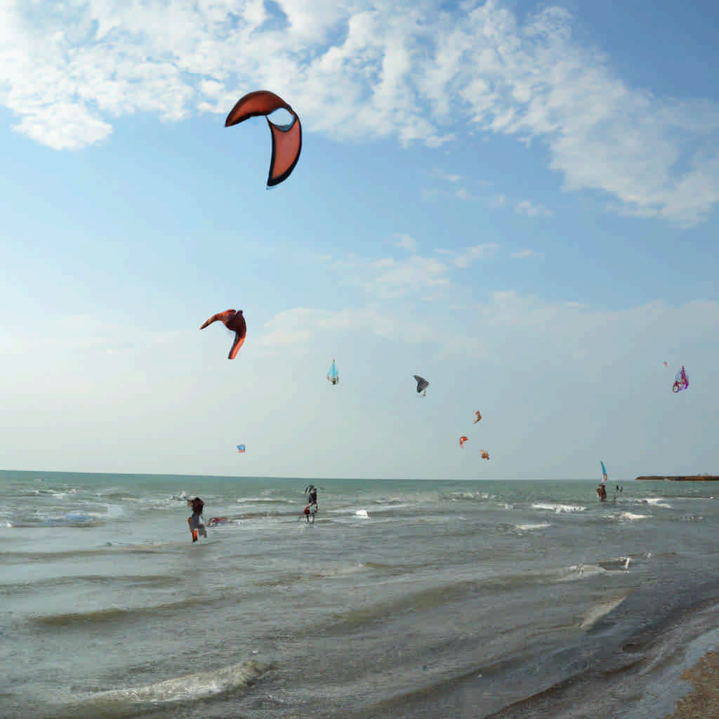 Kite surfing in Aydın Province