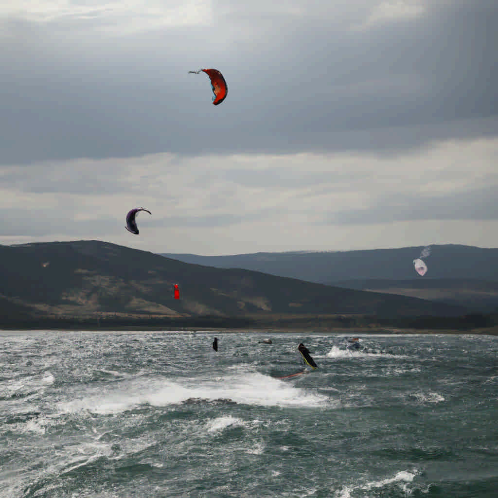 Kite surfing in Canakkale