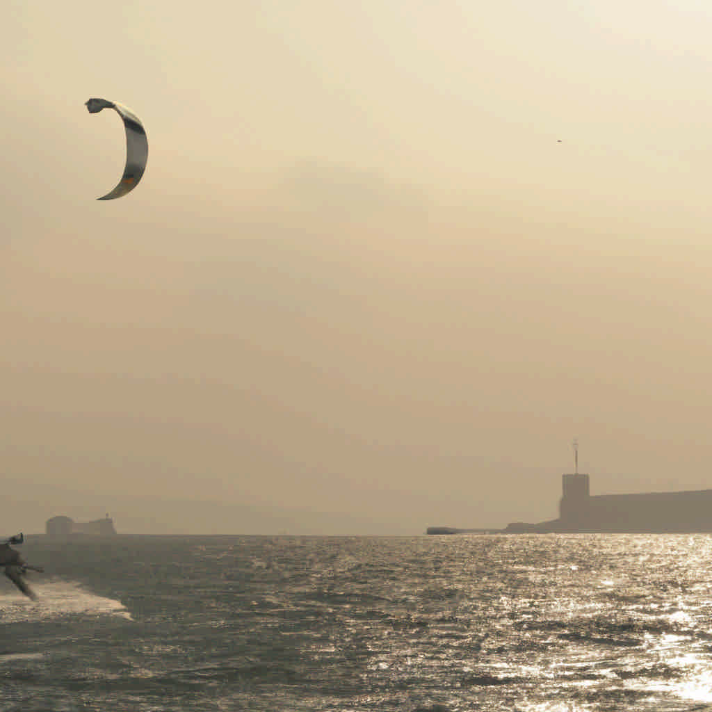 Kite surfing in Istanbul