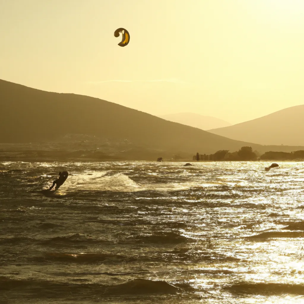 Kite surfing in İzmir Province