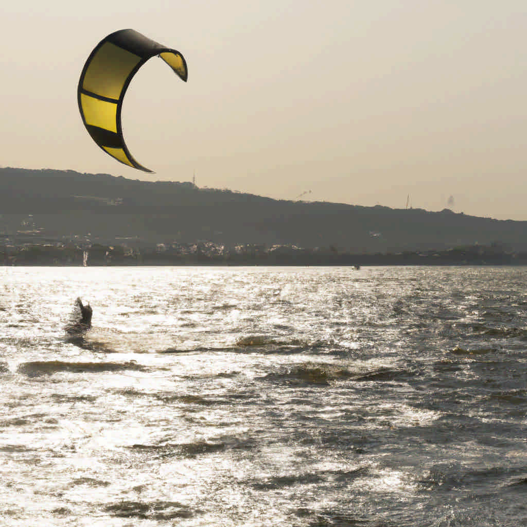 Kite surfing in Kocaeli Province